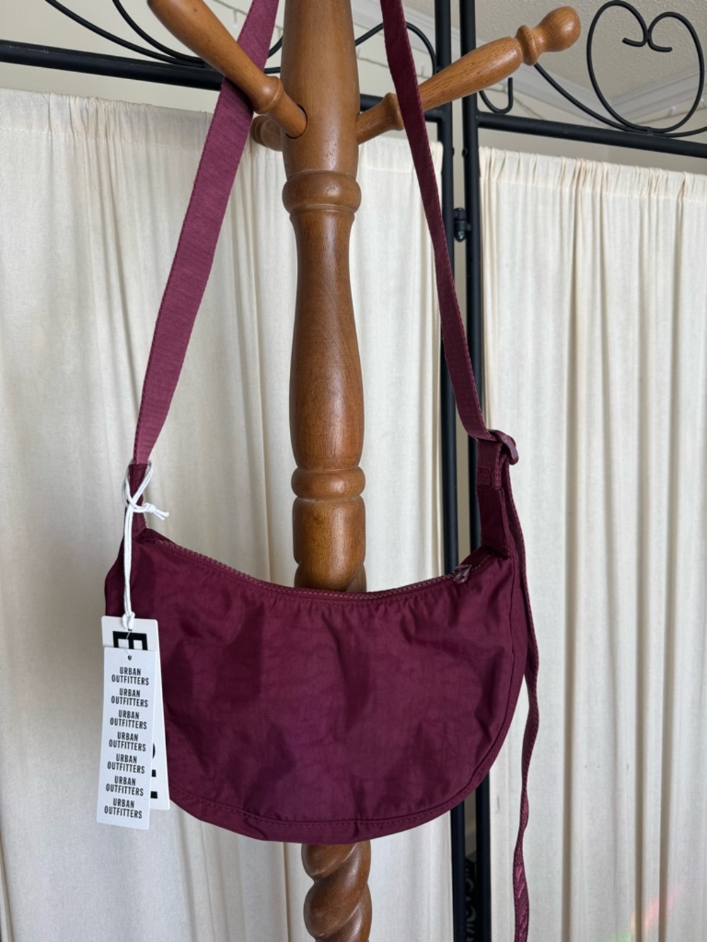 Urban Outfitters Oxblood Baggu Small Crescent